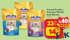FREE CAT KEDİ MAMASI ÇEŞİTLERİ 85 G indirimli fiyat FREE CAT KEDİ MAMASI ÇEŞİTLERİ 85 G fiyat ve kampanya bilgisi